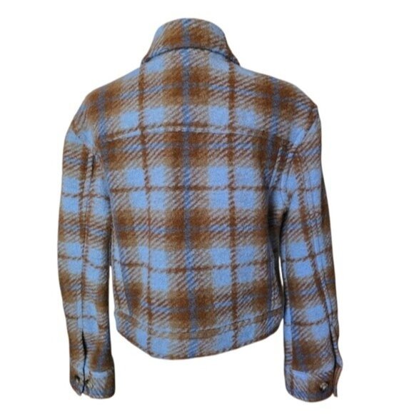Aritzia Wilfred Free Autumn Wool Blend Plaid Shirt Jacket size XS - Picture 3 of 16